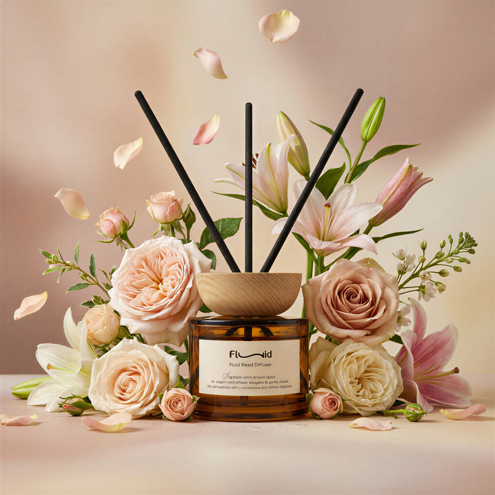 Fluid Fresh Rose Reed Diffuser – 125 ml