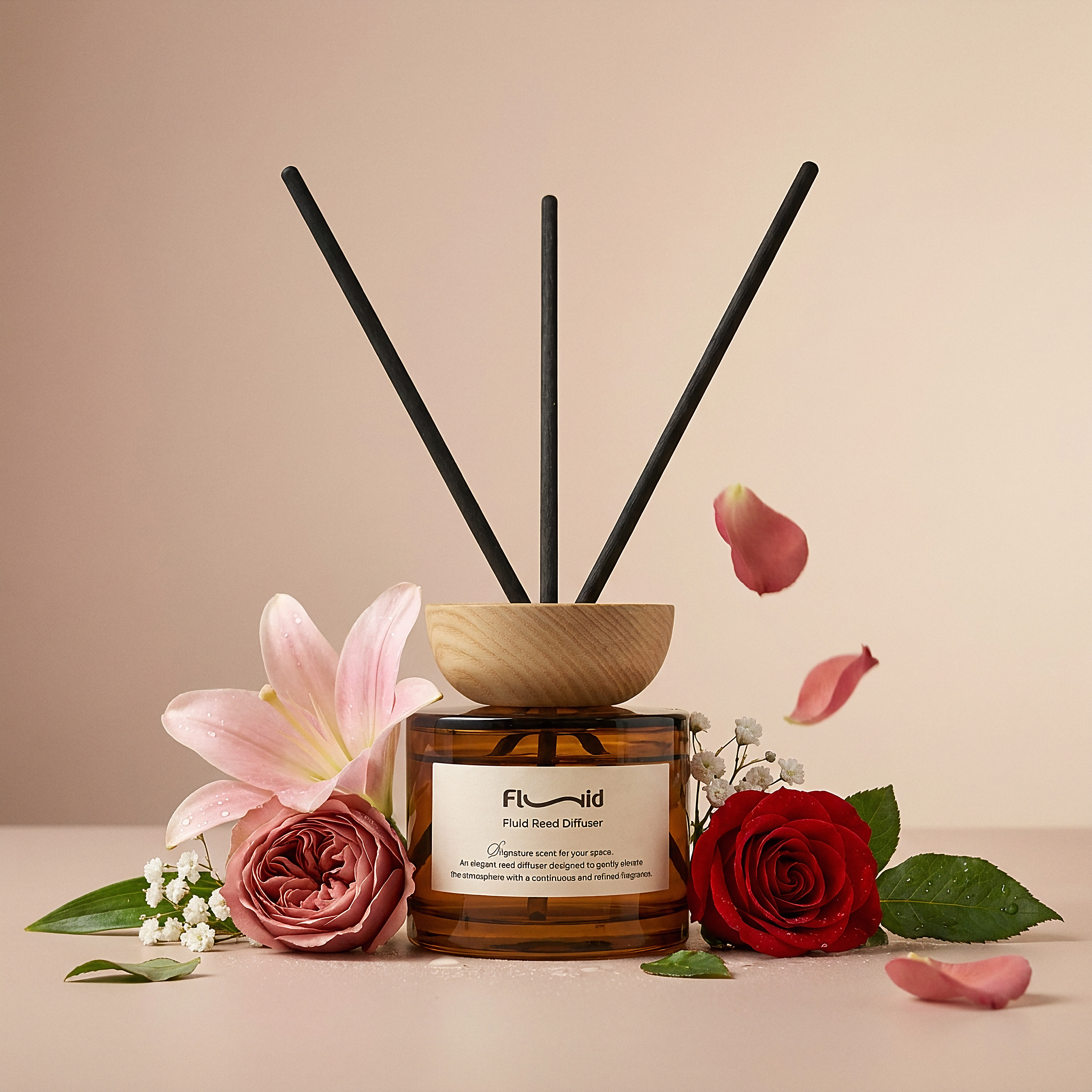 Fluid Fresh Rose Reed Diffuser – 125 ml