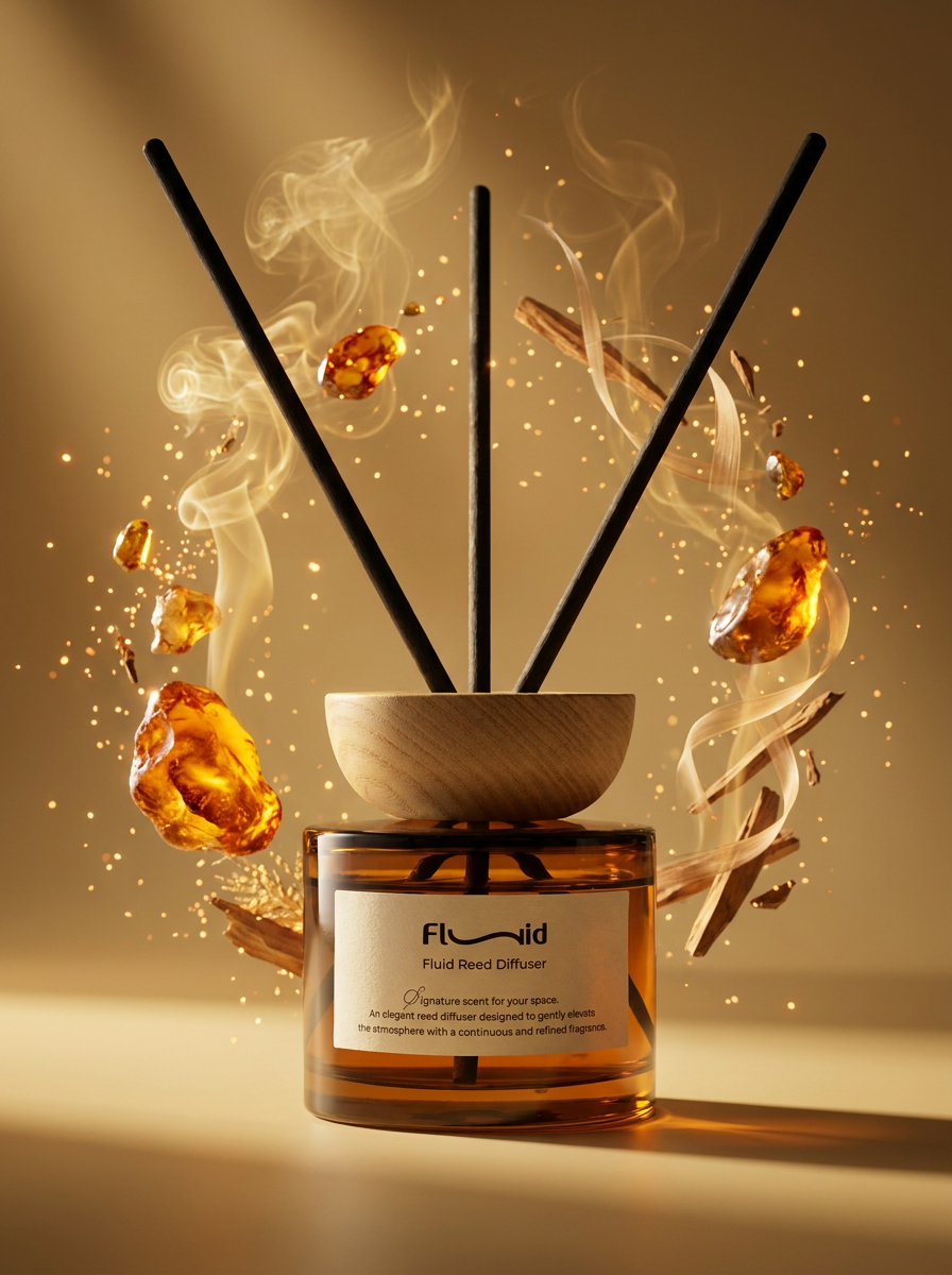 Golden Amber Reed Diffuser – 125 ml