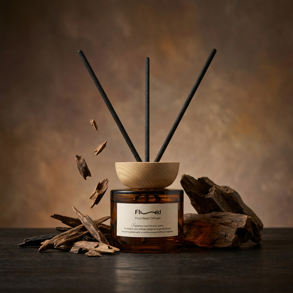 Fluid Oud Wood Reed Diffuser – 125 ml